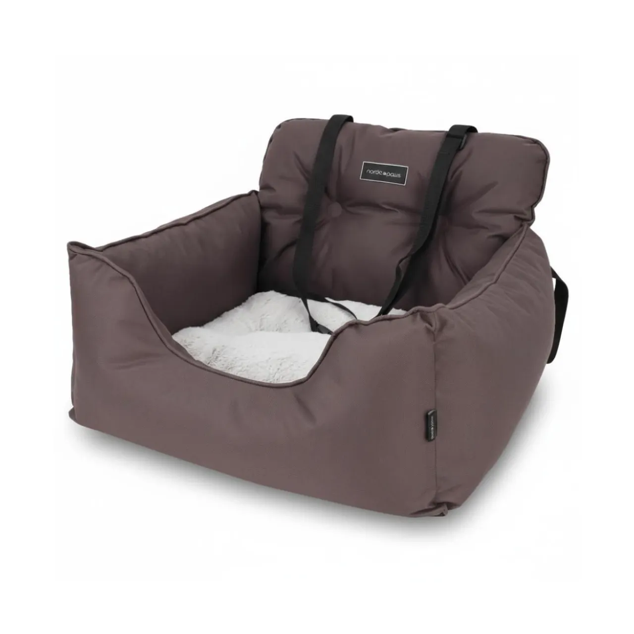 Nordic Paws Cozy luksus bilsæde one size brun